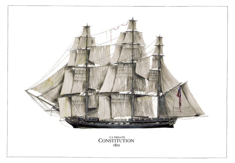 US Frigate Constitution 1812 by Tony Fernandes